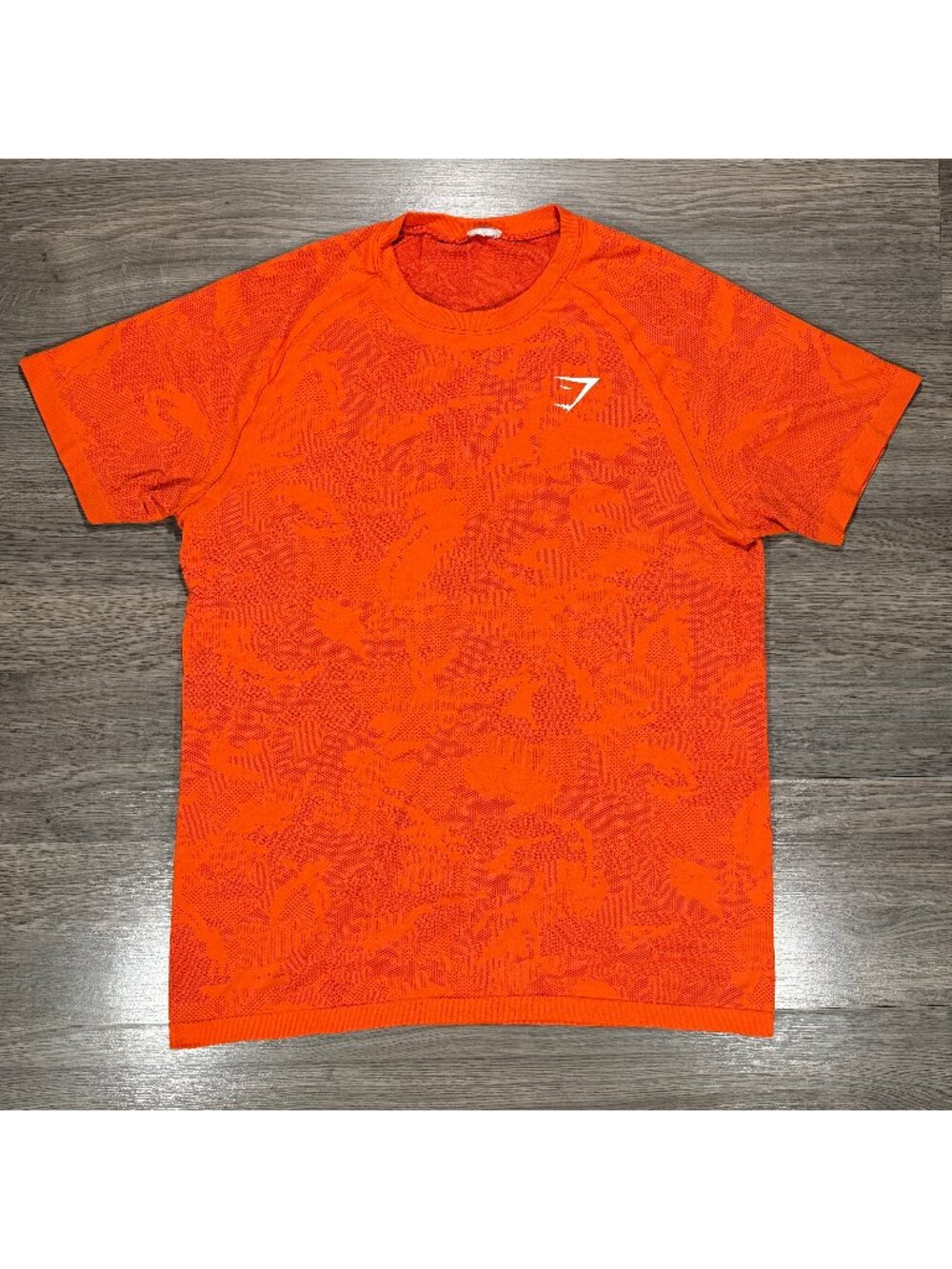 Gymshark Men's Geo Seamless T-Shirt - Orange